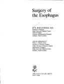 Cover for Surgery of the esophagus