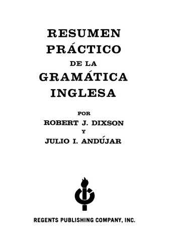 Cover for Resuming Practices De La Gramatica Inglesa