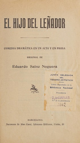 Cover for El hijo del leñador