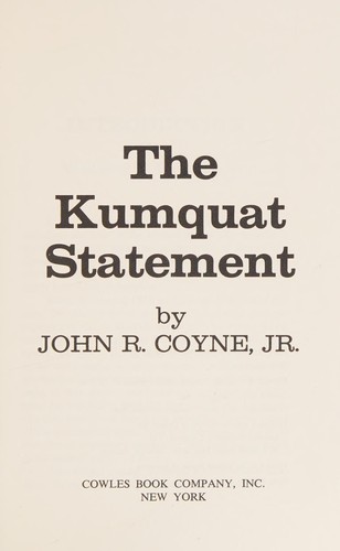Cover for The kumquat statement
