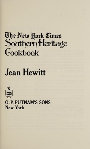 Cover for The New York times southern heritage cookbook