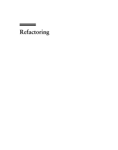 Cover for Refactoring