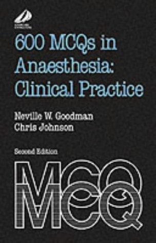 Cover for 600 MCQs in anaesthesia