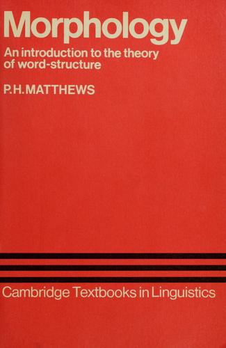 Cover for Morphology