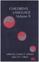 Cover for Children's language.
