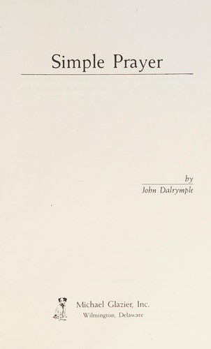 Cover for Simple Prayer