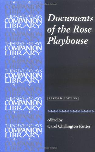 Cover for Documents of the Rose Playhouse (Revels Plays Companions Library)