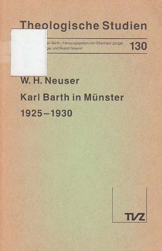 Cover for Karl Barth in Münster, 1925-1930