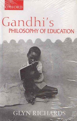 Cover for Gandhi's philosophy of education