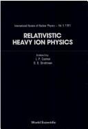 Cover for Relativistic heavy ion physics