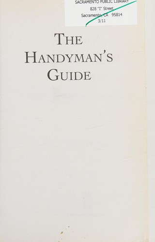 Cover for The handyman's guide