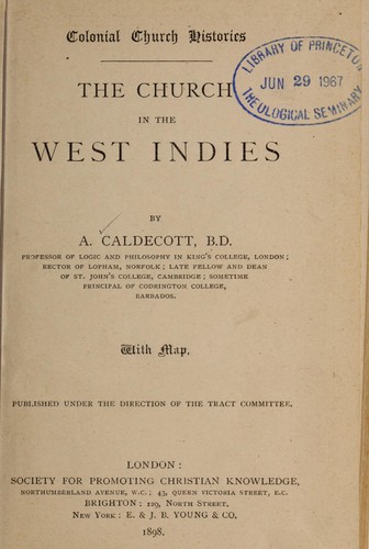 Cover for The Church in the West Indies
