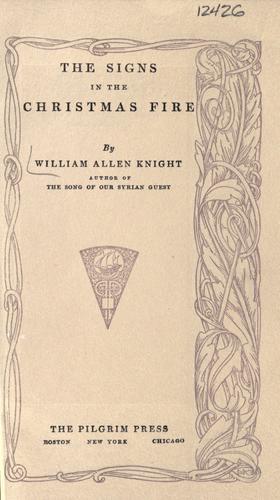 Cover for The signs in the Christmas fire