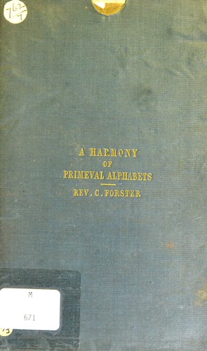 Cover for A harmony of primeval alphabets
