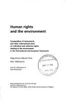 Cover for Human rights and the environment