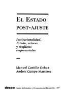 Cover for El Estado post-ajuste