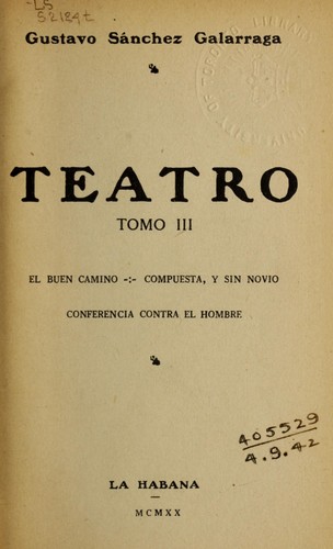 Cover for Teatro