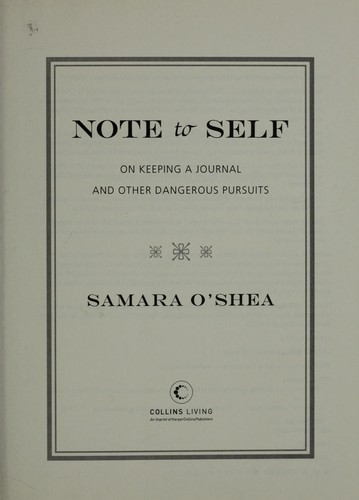 Cover for Note to Self