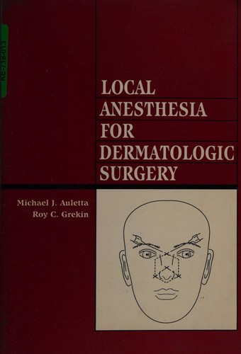 Cover for Local anesthesia for dermatologic surgery