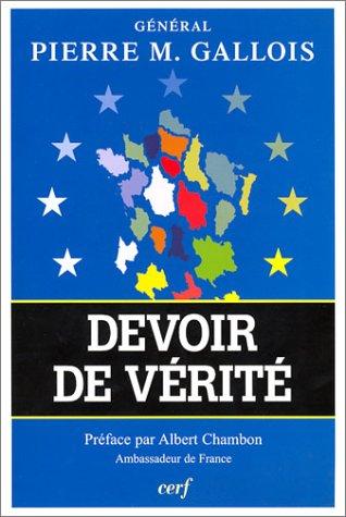 Cover for Devoir de vérité