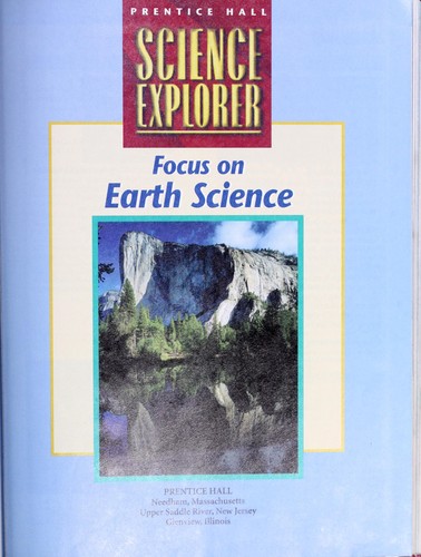 Cover for Focus on Earth Science California Edition