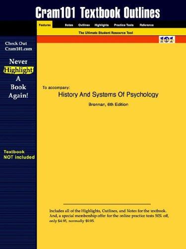Cover for History and Systems of Psychology