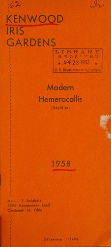 Cover for Modern hemerocallis (daylilies)