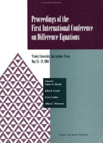Cover for Proceedings of the First International Conference on Difference Equations