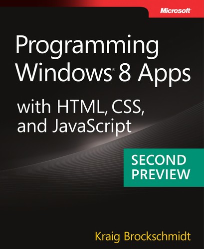 Cover for Programming windows 8 apps with html, css, and javascript