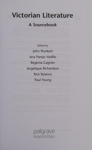 Cover for Victorian literature
