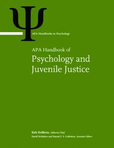 Cover for APA Handbook of Psychology and Juvenile Justice
