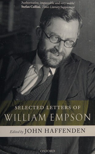 Cover for Selected Letters of William Empson