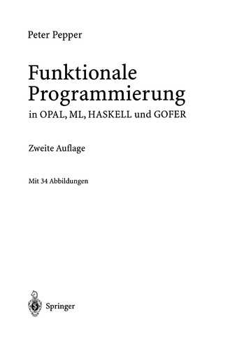 Cover for Funktionale Programmierung