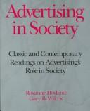 Cover for Advertising in society