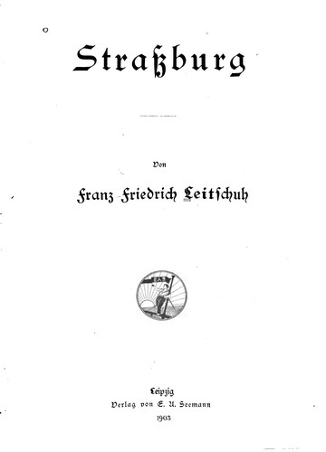 Cover for Strassburg