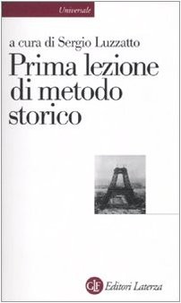 Cover for Prima lezione di metodo storico