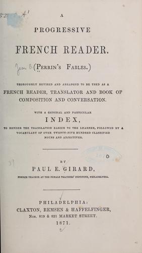 Cover for A progressive French reader