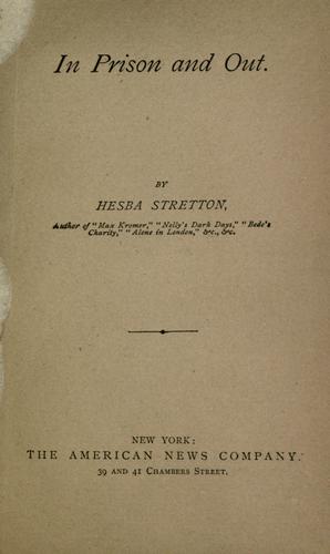 Cover for In prison and out