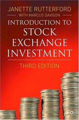 Cover for Introduction to Stock Exchange investment