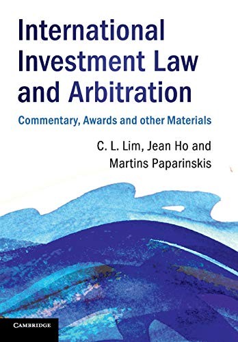 Cover for International Investment Law and Arbitration