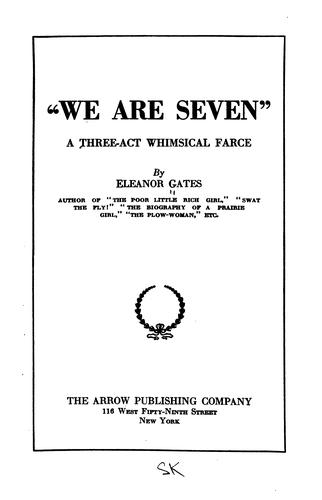 Cover for "We are seven"