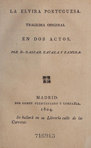 Cover for La Elvira portuguesa