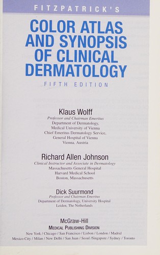 Cover for Fitzpatrick's color atlas and synopsis of clinical dermatology