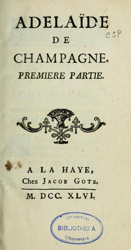 Cover for Adelaide de Champagne