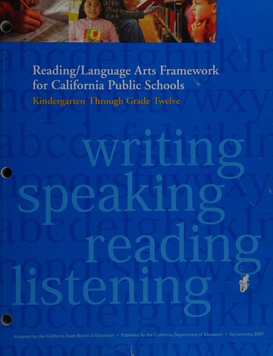 Cover for Reading/language arts framework for California public schools