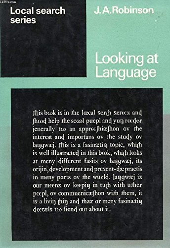 Cover for Looking at language