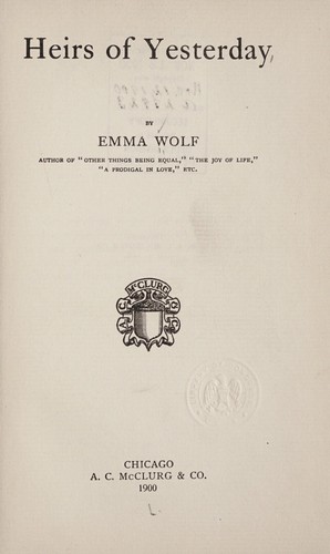 Cover for Heirs of yesterday