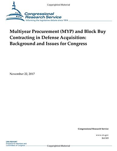Cover for Multiyear Procurement  and Block Buy Contracting in Defense Acquisition