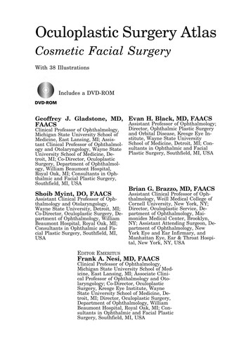 Cover for Oculoplastic surgery atlas.