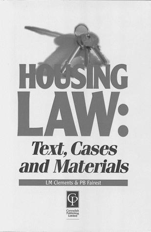 Cover for Housing Law